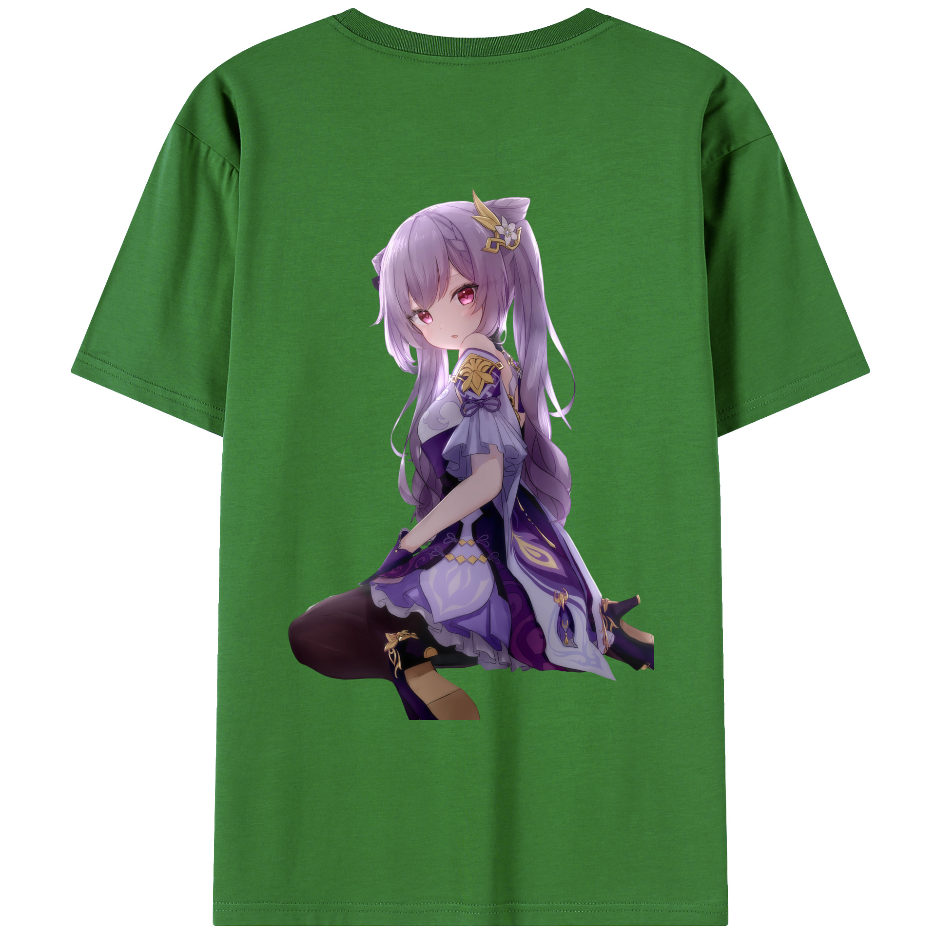 げんし神 刻晴 こくせい genshin Kokusei レディース半袖Tシャツ(バックプリント)